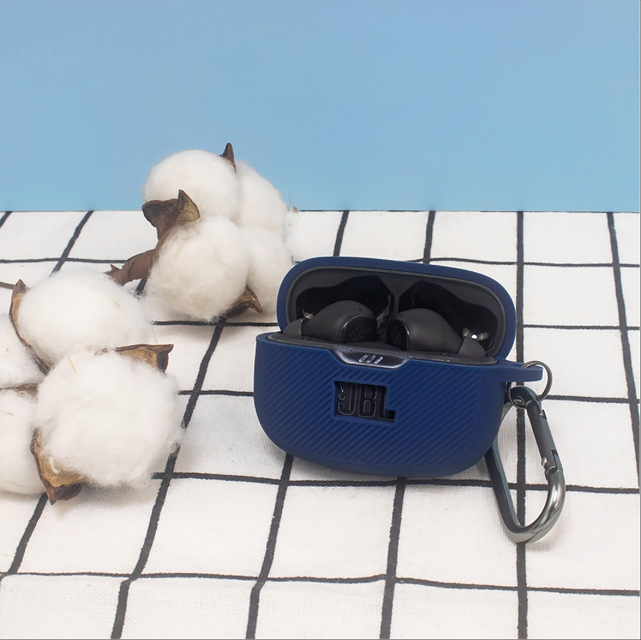 GIOPUEY Étuis Compatible Avec JBL Live Beam 3, Coque Silicone, Poids Léger, Antichoc, Portable - Noir