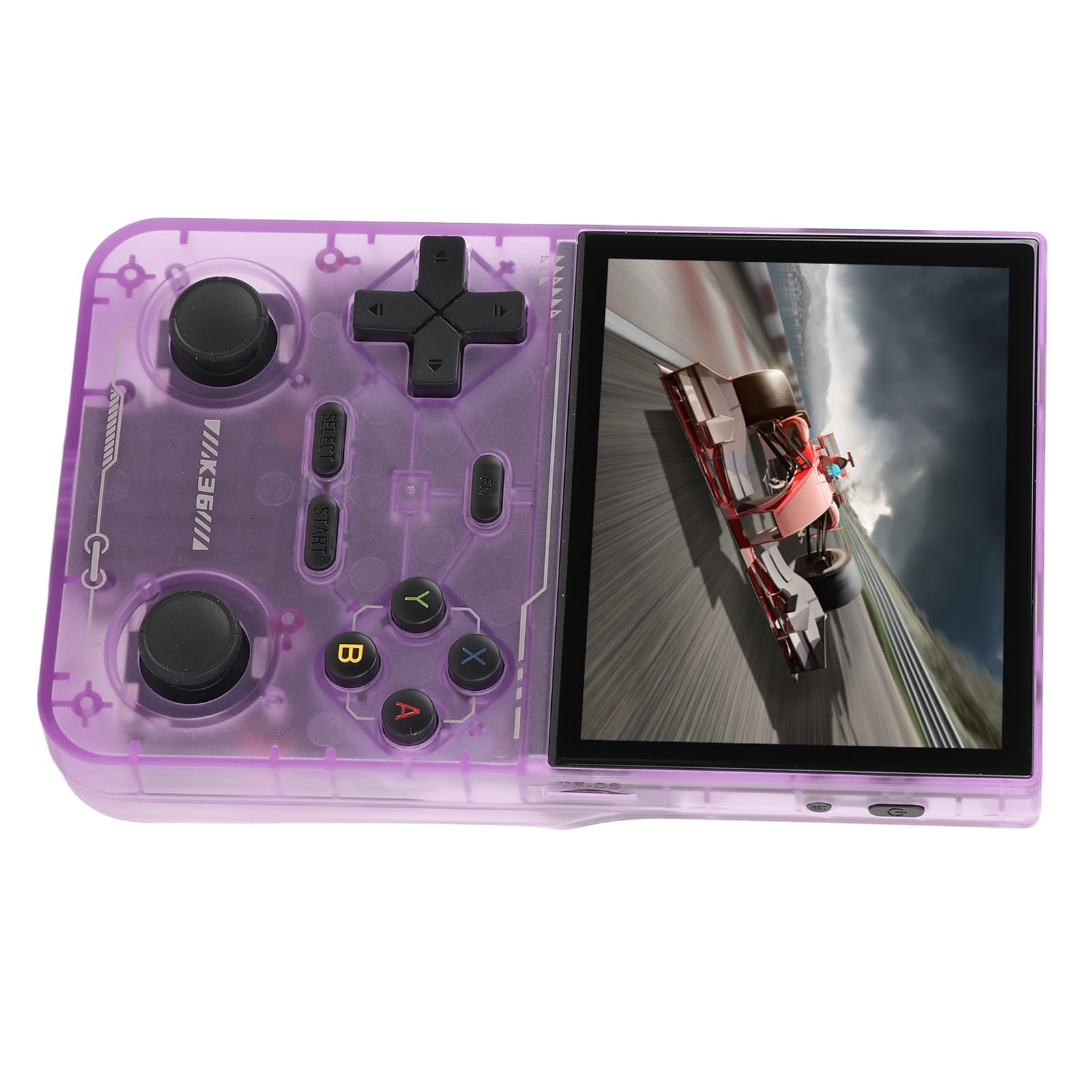 Generic Przenośny Odtwarzacz Gier z Ekranem 3,5 Cala Podwójny Joystick Przenośna Konsola do Gier z Profesjonalnym Chipem do dla Entuzjastów Retro (PURPLE)
