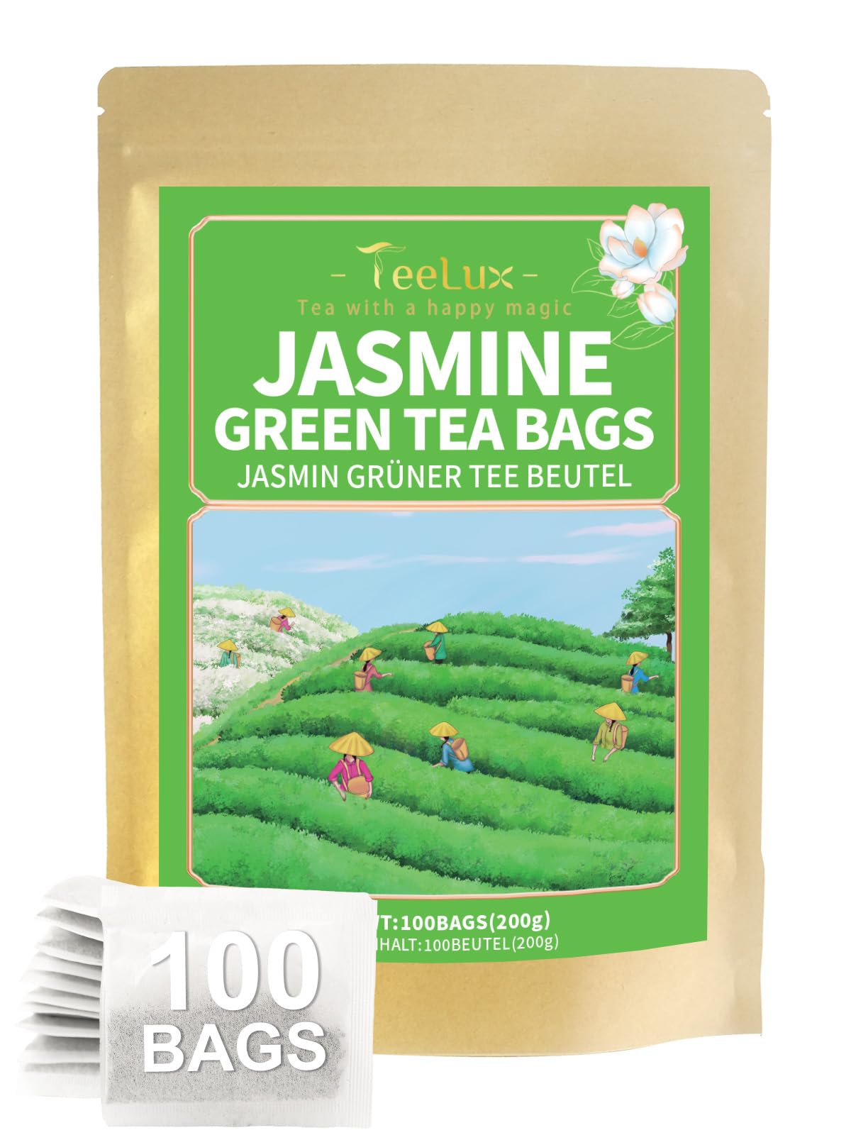 TeeLux Dandelion Leaf & Root Tea Bags 100 Count, Vegan, Rich Flavor, Premium Dandelion Tea, Natural Caffeine Free Herbal Tea — view 31