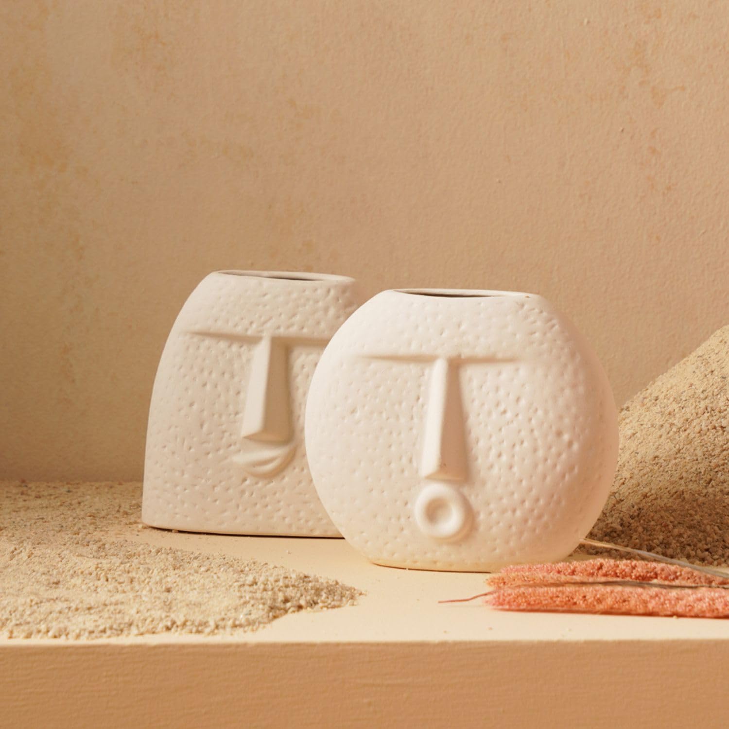 Rustic Ceramic Bud Vases - Set of 3 -17 Rustic Ceramic Bud Vases - Set of 3 -17