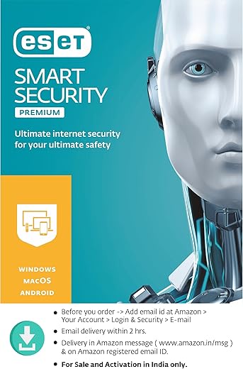 ESET Smart Security Premium Latest Version – 1 User, 1 Year | Free Parental Control for Android (Email Delivery in 2 Hours – No CD)