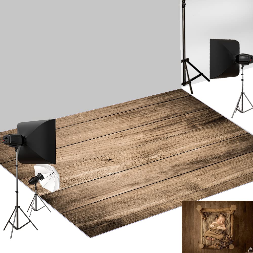 Amazon.co.jp: Kate 1.5x1.2m 木目 ラバーマット写真用ゴム製レトロ