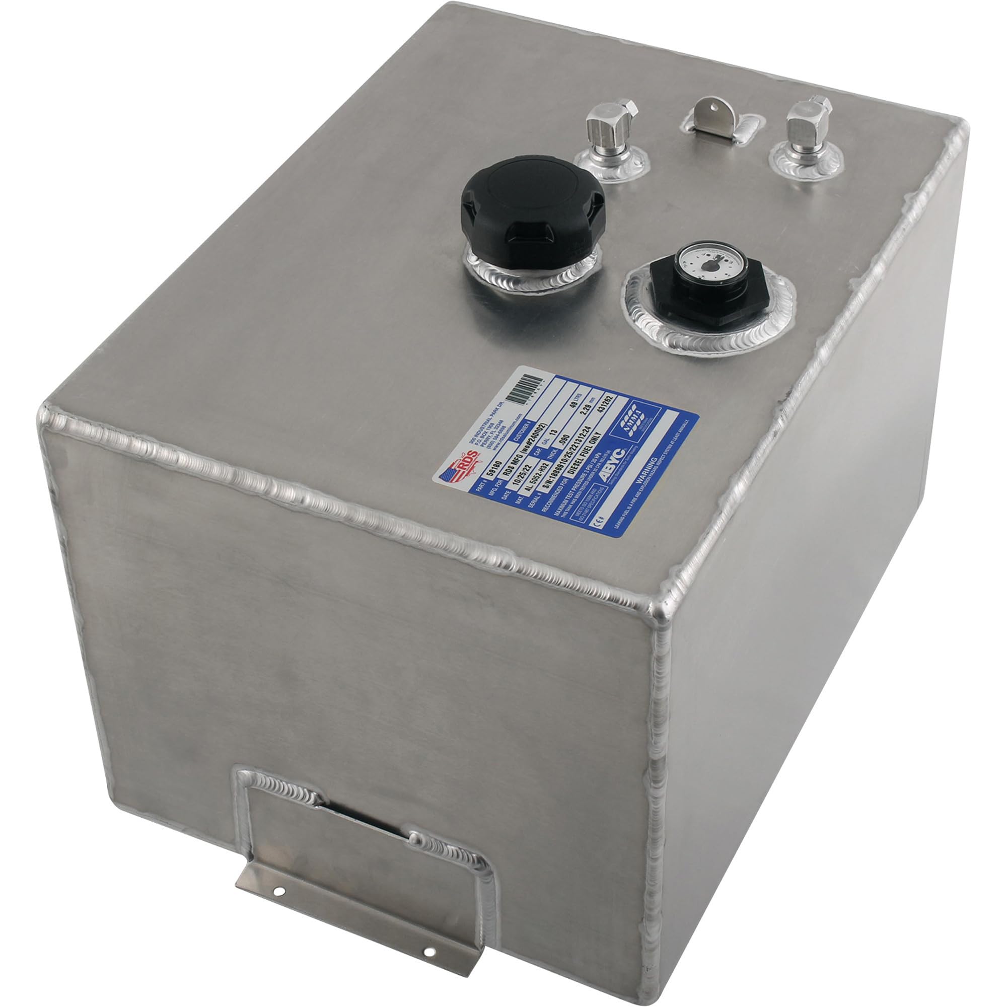 RDS MFG 13-Gal Rectangle Marine Fuel Tank