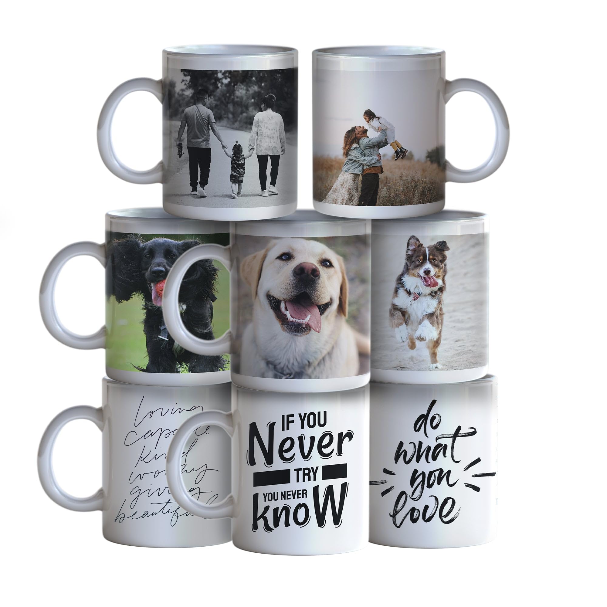 36 Tasses à Sublimation Blanches 325ml Recouvert En Polymère Vierges Grade AAA Céramique Personnalisé Presse à Chaud Boîte en Carton Lave-Vaisselle Micro-Ondes [5 Feuilles de Sublimation GRATUITS]