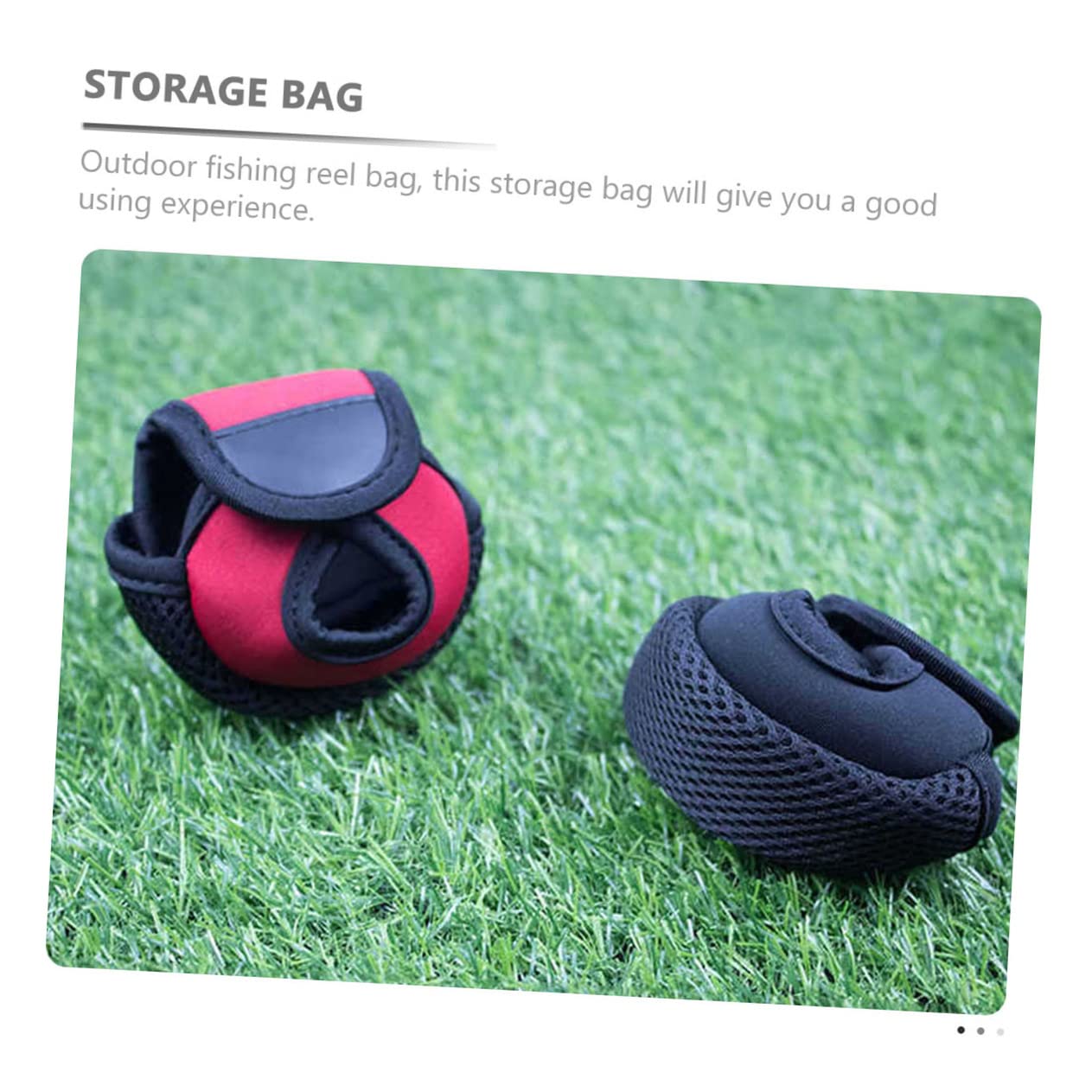 Toddmomy 2 Uds Bolsa De Carrete De Pesca Cubierta De Carrete DIY Accesorios De Pesca con Mosca Mangas De Caña De Pescar Bolsa De Carrete De Pescado Bolsa De Carrete De Pesca Transpirable