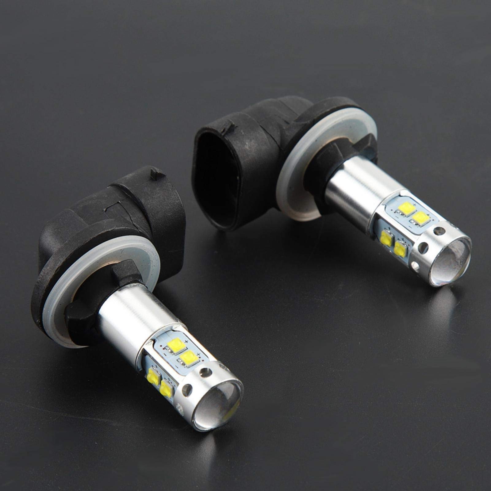 Akozon Gruppi fari fendinebbia, 2pc cob led 50w 6000k 886 Lampadine fendinebbia per auto Lampadina a LED Indicatori di direzione del motore Fendinebbia Lampadine fendinebb