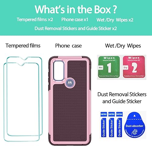 Miniatura 2 de Jeylly Funda para teléfono Motorola Moto G Pure, Moto G Play 2023G Power 2022, resistente a prueba de golpes, híbrida de policarbonato duro, funda