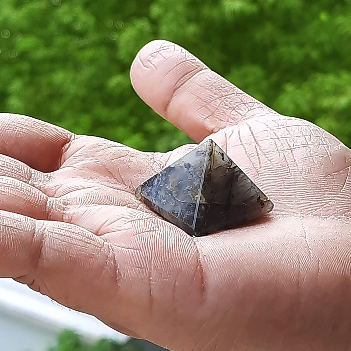 Piramide di Pietra di Labradorite Naturale Piramide di Pietra di Cristallo, Piramide di Pietra di Cristallo (10-15) Collezioni di casa