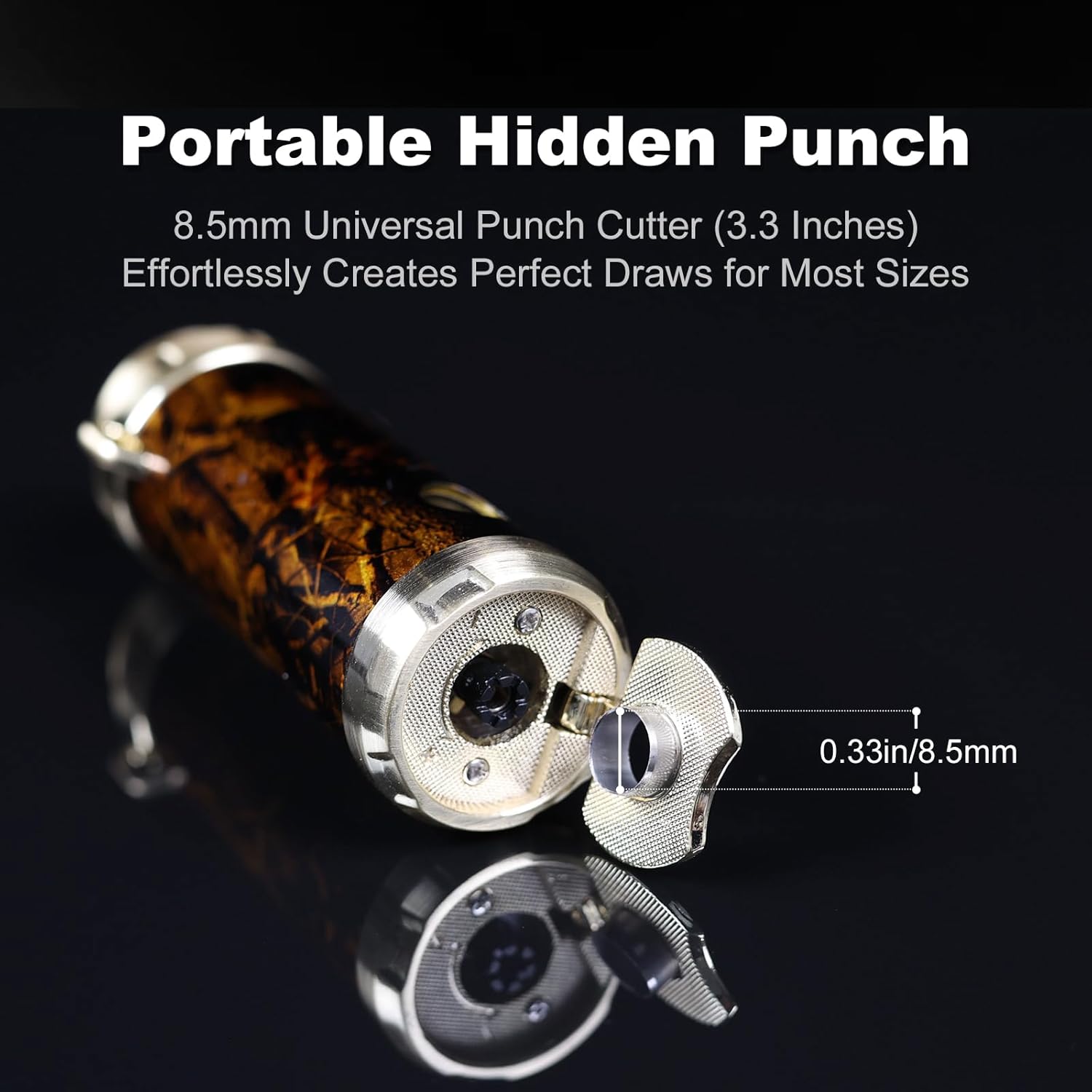 Torch Lighter,Triple Jet Flame Refillable Windproof Adjustable Butane Gas Lighter with Punch for Candle,Camping,Grill (Fuel Not Included)