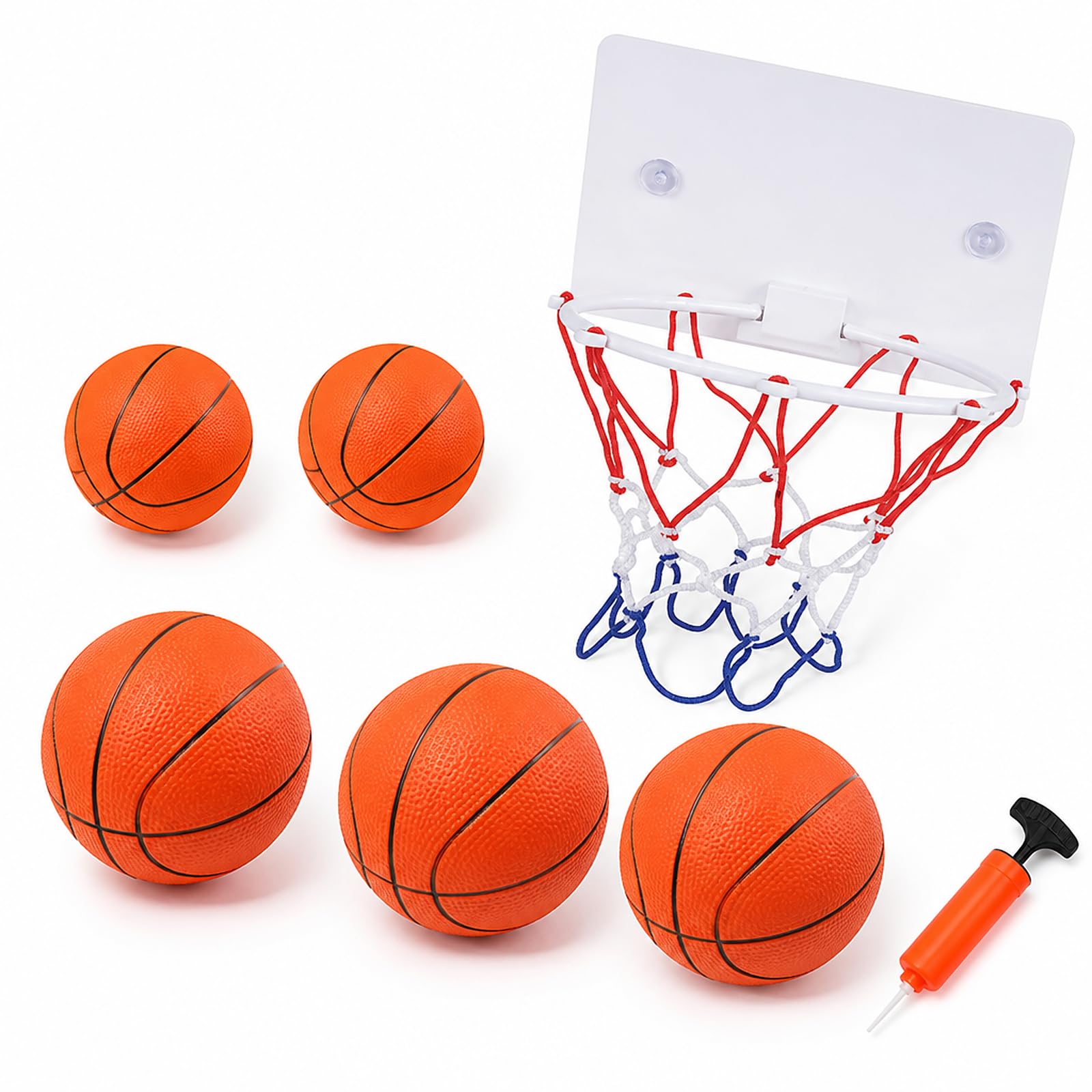 7PCS Mini Basketball Hoop, Mini Basketball, Indoor Basketball Hoop Set Ball