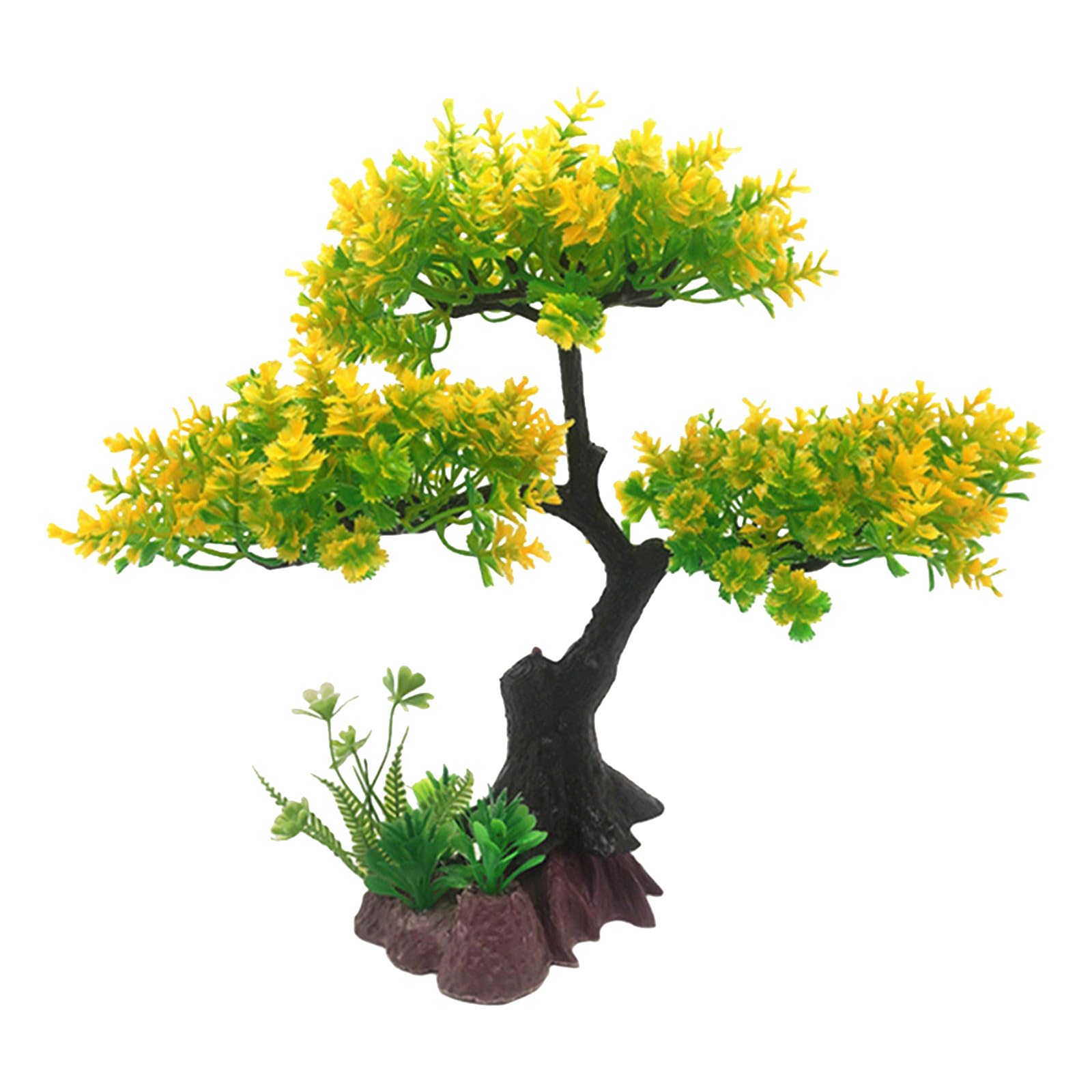 Realistic Artificial Plant Decor for Fish Tanks Underwater Landscape Aquarium Decor Artificial Aquatic Fish Ornaments Fake Water Aquarium Plant Decorations Decoration Aquascaping Supplies Garden Pond