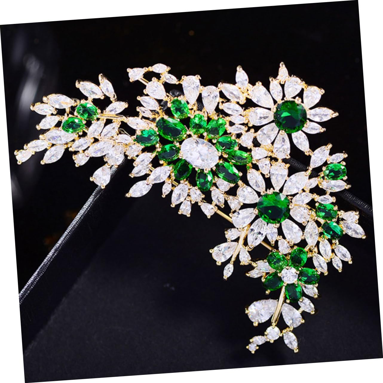 spilla da appendere mujer lady green woman corpetto spilla splendente spilla zircone