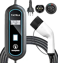 Phantom Portátil Carregador EV 3,5KW 8A 10A 13A 16A Tipo 2 3.5M Cabo De Carregamento Elétrico Com Tela WallBox Plug BR Para Carro BYD Nissan Volvo