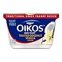 Dannon Oikos Whole Milk Greek Yogurt (Toasted Coconut & Vanilla), 5.3 oz Single Serve