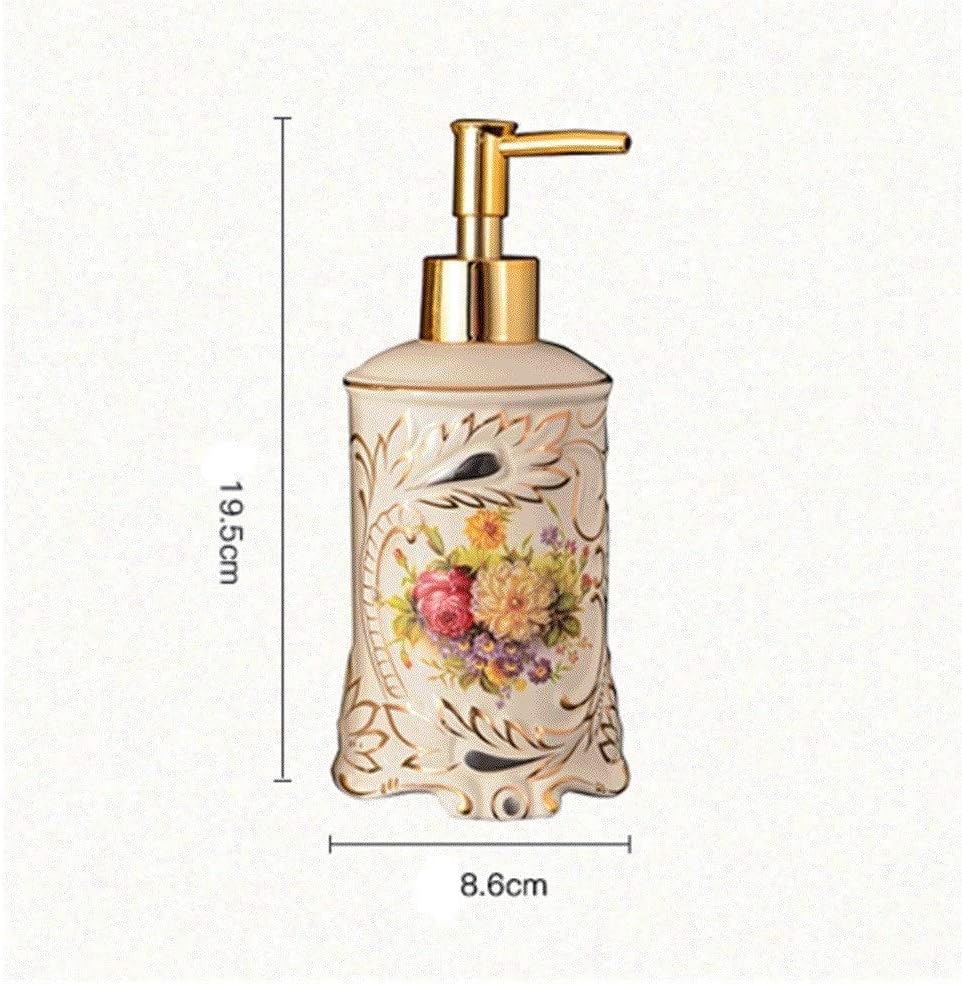 Refillable Liquid Soap Dispenser Pump Bottle for Bathroom Countertops, Kitchen Sinks-containing Hand, Dish, Essential Oils