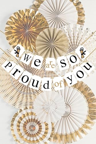 Miniatura 5 de [USA-SALES] pancarta de graduación "We are so Proud of You", decoración para fiestas de graduación, por USA-SALES