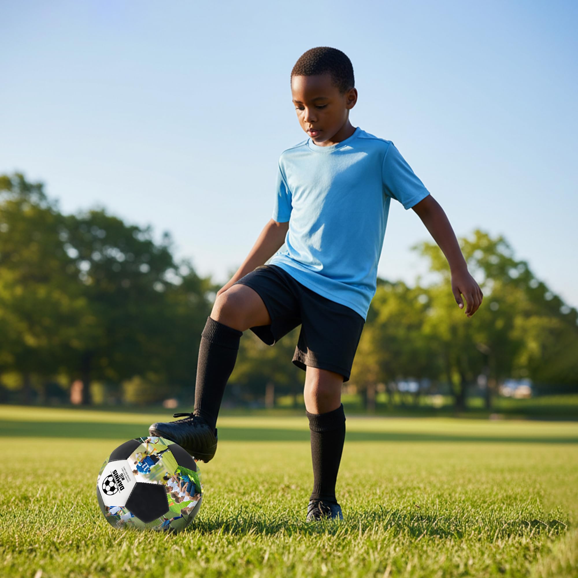 Pallone da Calcio Personalizzato con Foto & Nome, Regalo Speciale per Figli, Figlie, Fidanzati e Appassionati, Per Compleanni, Ricorrenze e come Ricordo Indimenticabile