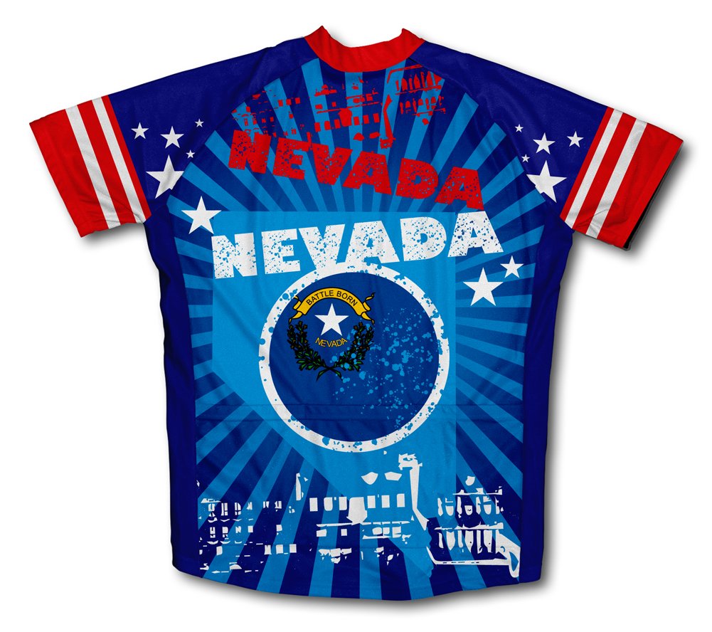 ScudoPro Nevada Short Sleeve Cycling Jersey for Men - Size 4XL Blue
