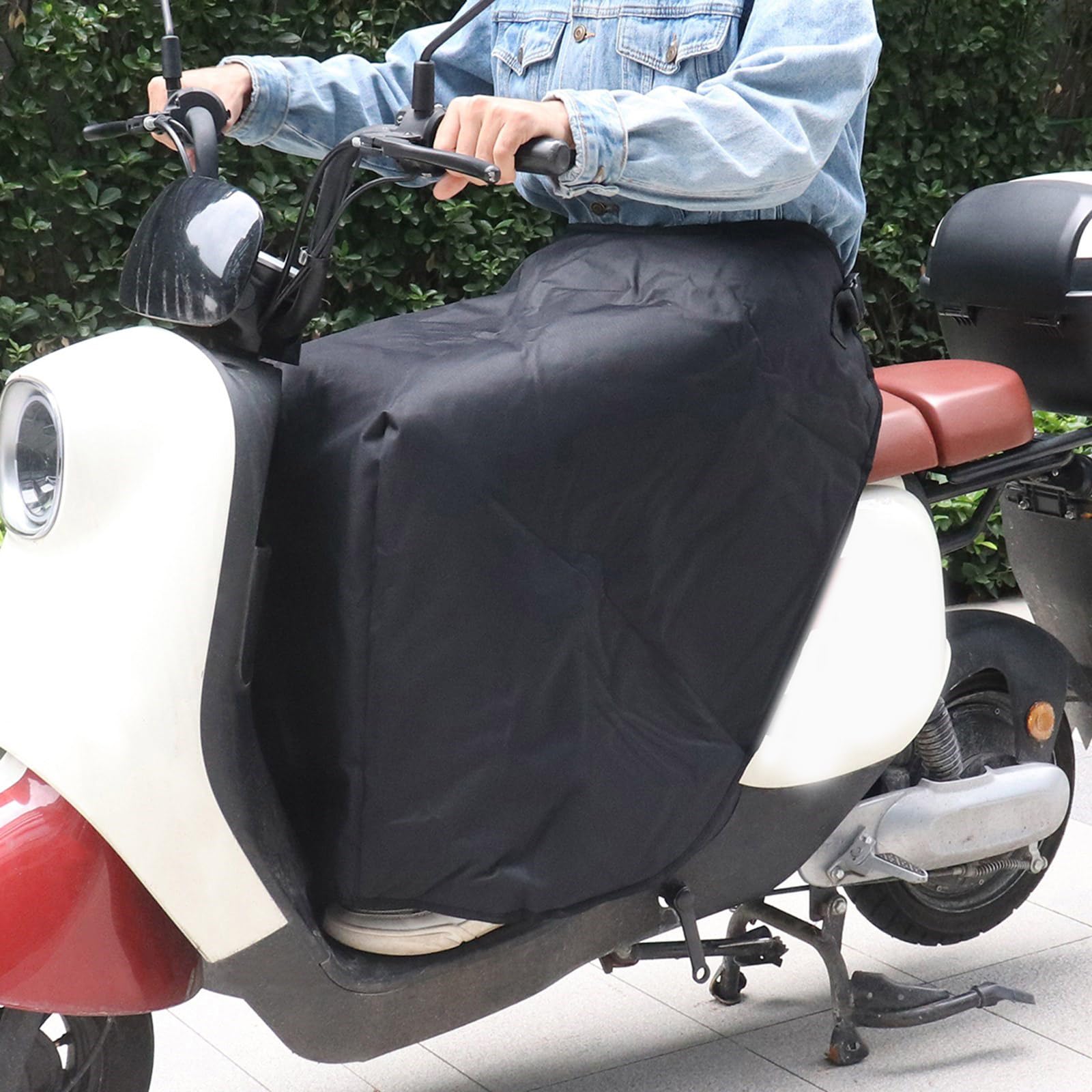Couvre-jambes imperméable pour scooter, couverture de genou, couverture de pluie chaude coupe-vent pour moto d'hiver pour pluie froide d'hiver