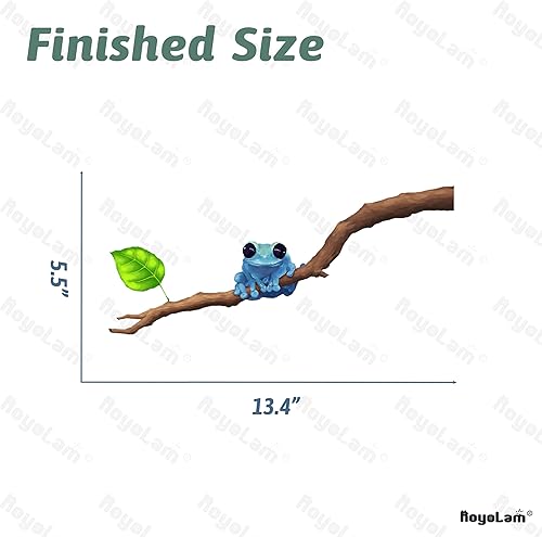 Miniatura 5 de Calcomanía de pared de rana venenosa y dardo, color azul, para guardería, animales, extraíble, despegar y pegar, impermeable, decoración de pared