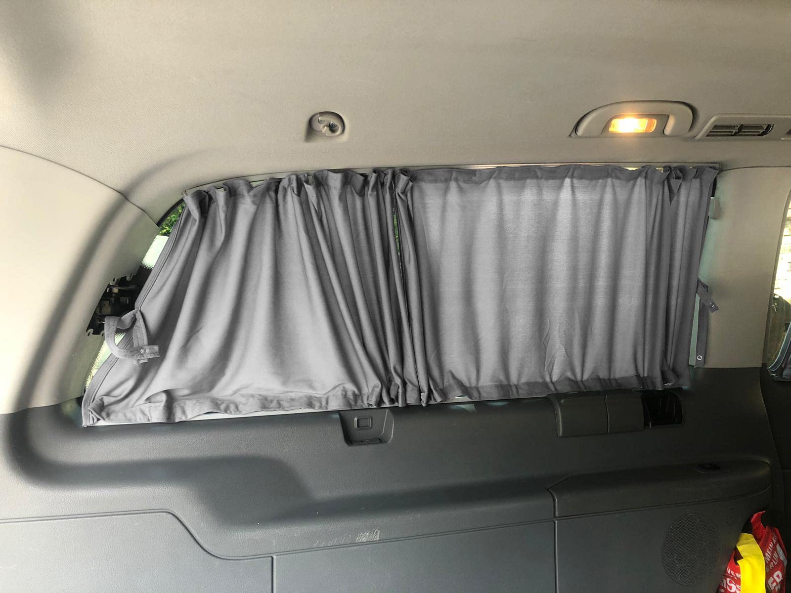BREMER SITZBEZÜGE Zasłony na wymiary, ochrona przed słońcem, kompatybilne z Mercedes Vito Viano W639 (średni), długi rozstaw osi 2003-2014, w kolorze szarym, akcesoria kempingowe, akcesoria do