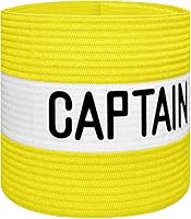 Vista 1 de Brazalete deportivo unisex de capitán, ajustable para entrenamiento de fútbol, adultos y jóvenes, banda elástica para el brazo del capitán