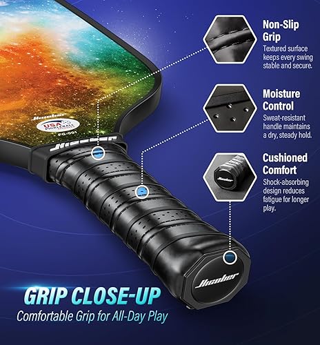 Miniatura 4 de Hicober Juego de 2 paletas de pickleball