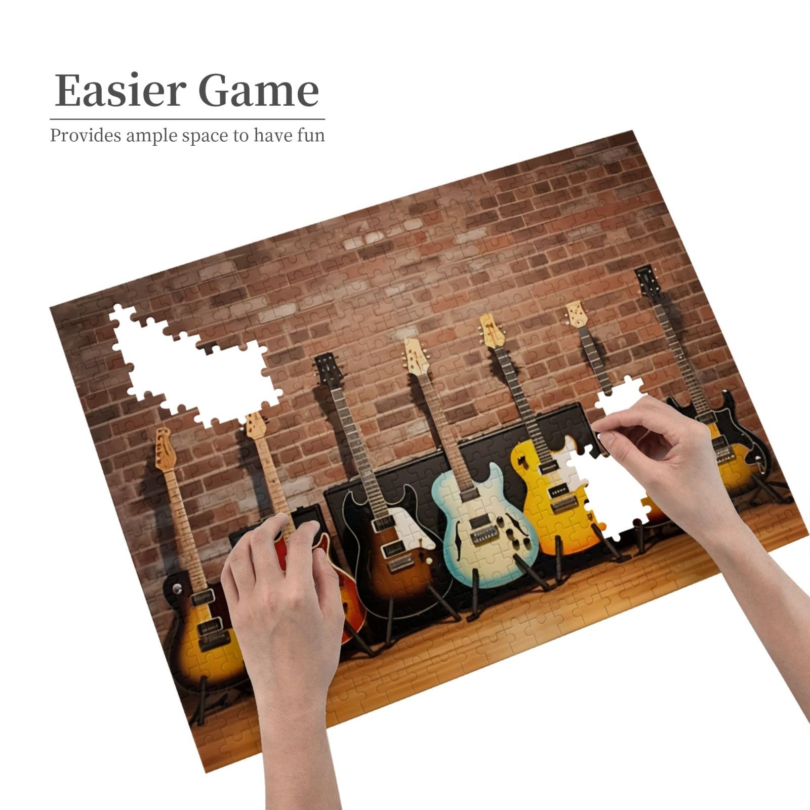 500 Piece Musical Instruments Puzzle Guitar Drum Theme Musical ...