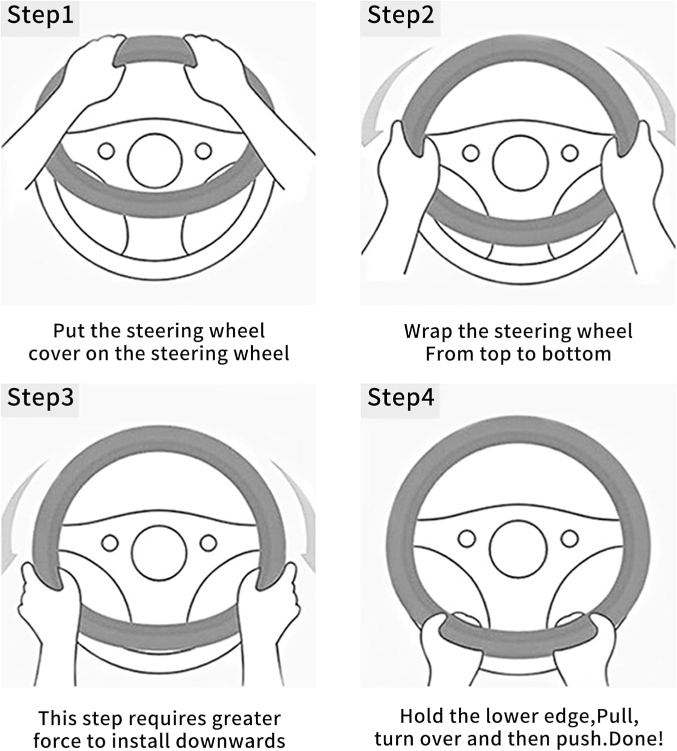 Car Steering Wheel Cover, 15 Inch Leather Breathable Anti-Slip Soft Steering Wheel Protector for Men and Women, Universal Car Accessories for SUV, Truck, RV (Blue) - Image 3