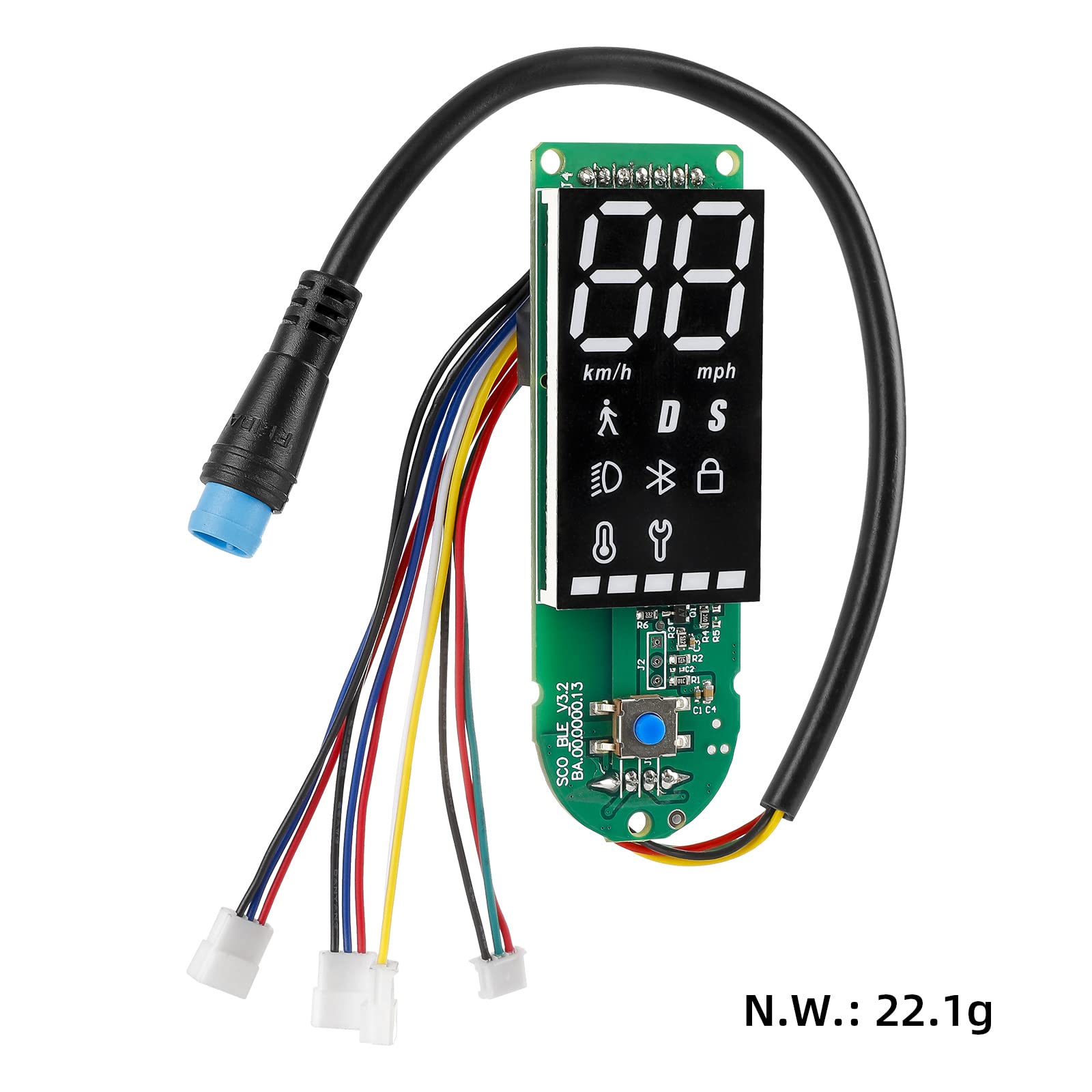 BLE Cruscotto Circuito Display LED Per Xiaomi 1S Pro E Pro2 Scooter Elettrico Cruscotto Bluetooth Circuito Board & Copertura dello Schermo per Xiaomi 1S/pro/pro2 Scooter
