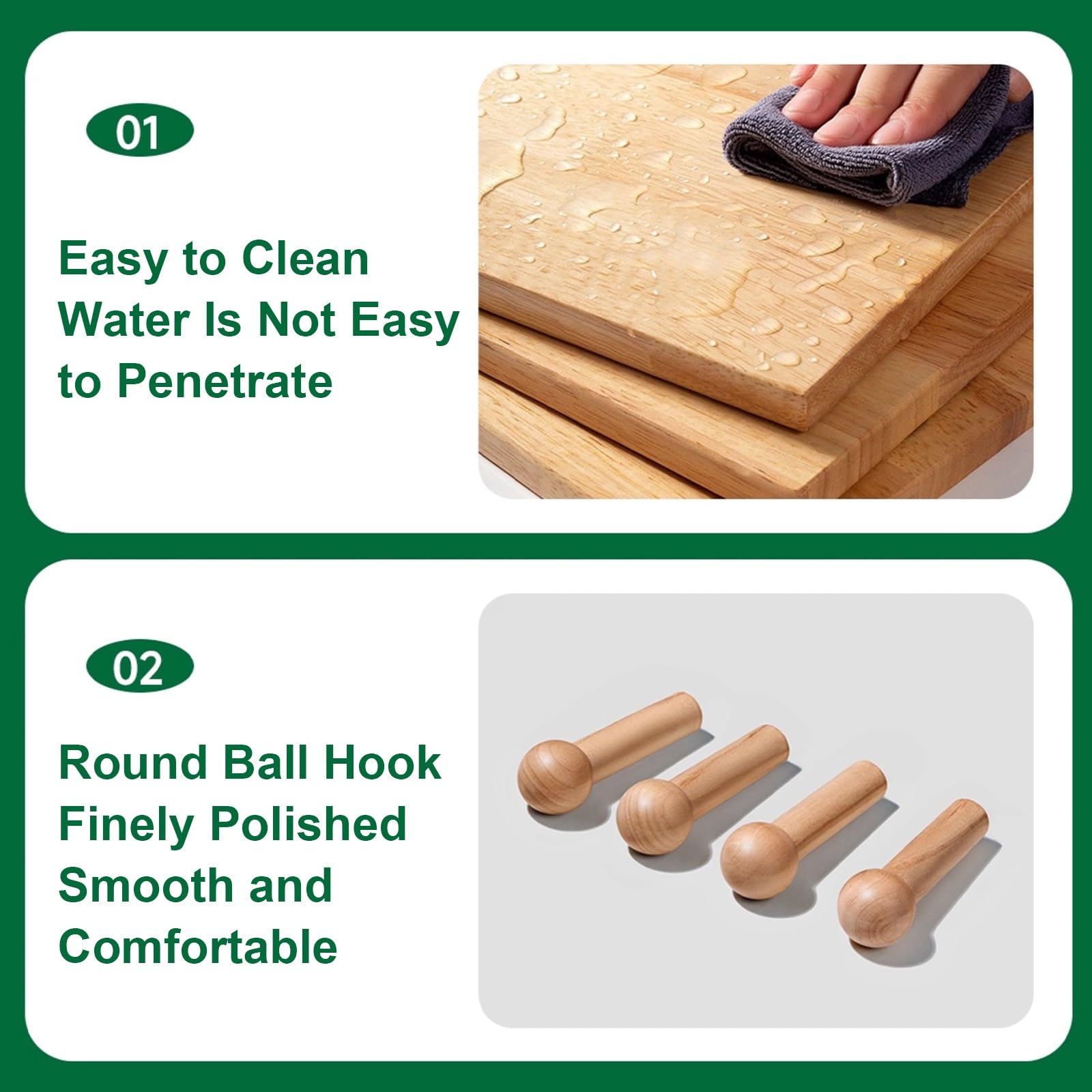 Wand-Organizer aus Holz Stecktafel, Pegboard mit Schwebenden Regalen und Holzstäben, Ausstellungsstand für Eingang, Wohnzimmer, Büro(White)