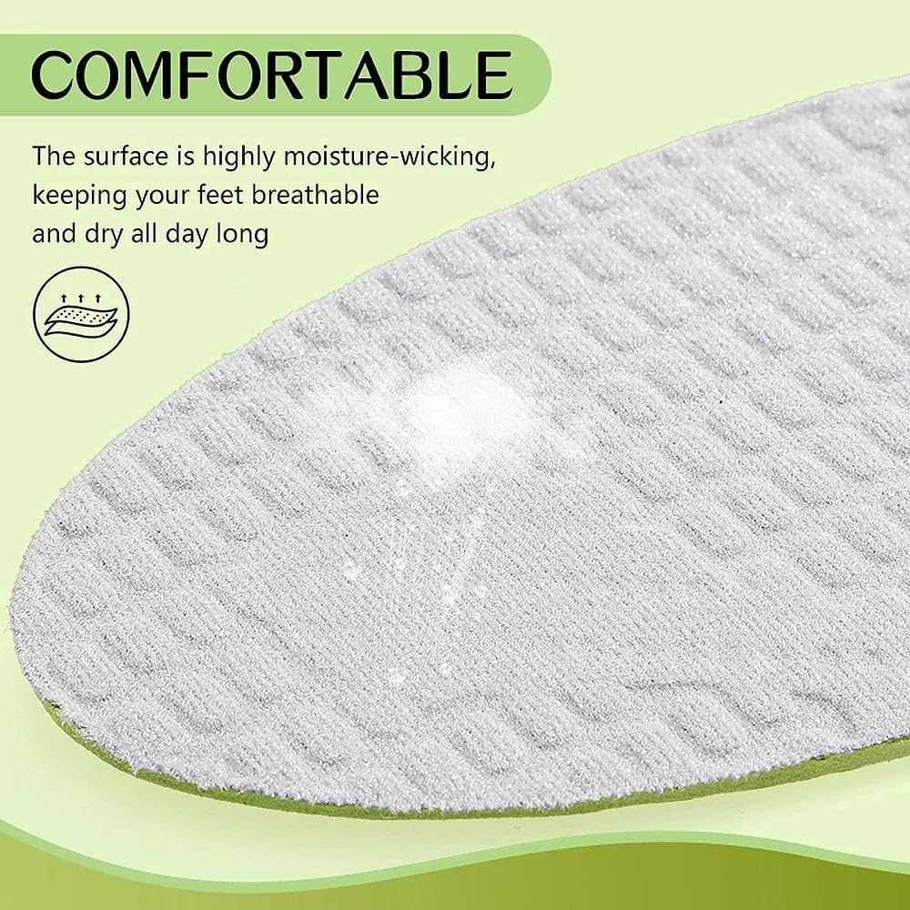 YURRUON Women Men Posture Correcting Orthotic Insoles for Flat Feet Arch Support, Overpronation Supination Correction, Plantar Fasciitis Metatarsalgia, X/O Valgus Varus Legs Shoe Insoles