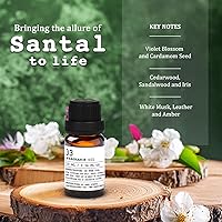 Vista 2 de Aceite esencial Santal para difusor, inspirado en Santal 33, aceite difusor con cuentagotas Euro - Fragancia aromática de lujo, hecho a mano