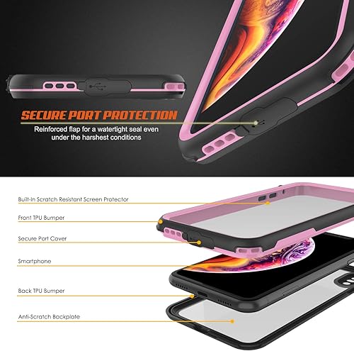 Miniatura 6 de Punkcase Funda impermeable Serie Rapture protectora de cuerpo completo con certificación IP68 con protector de pantalla integrado parte trasera