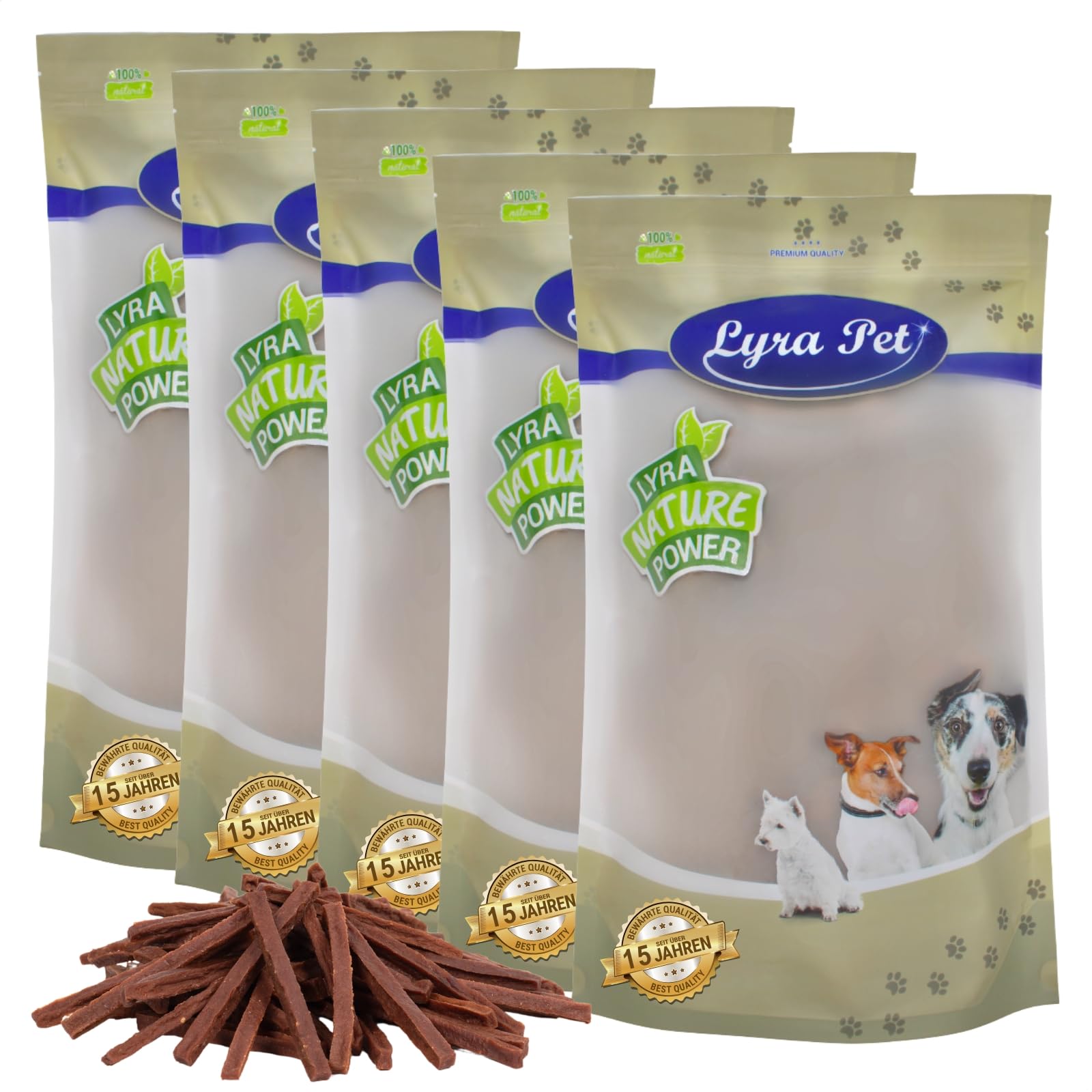 Lyra Pet® 5 kg de bâtonnets de Viande de bœuf séchée - Friandises à mâcher pour Chiens