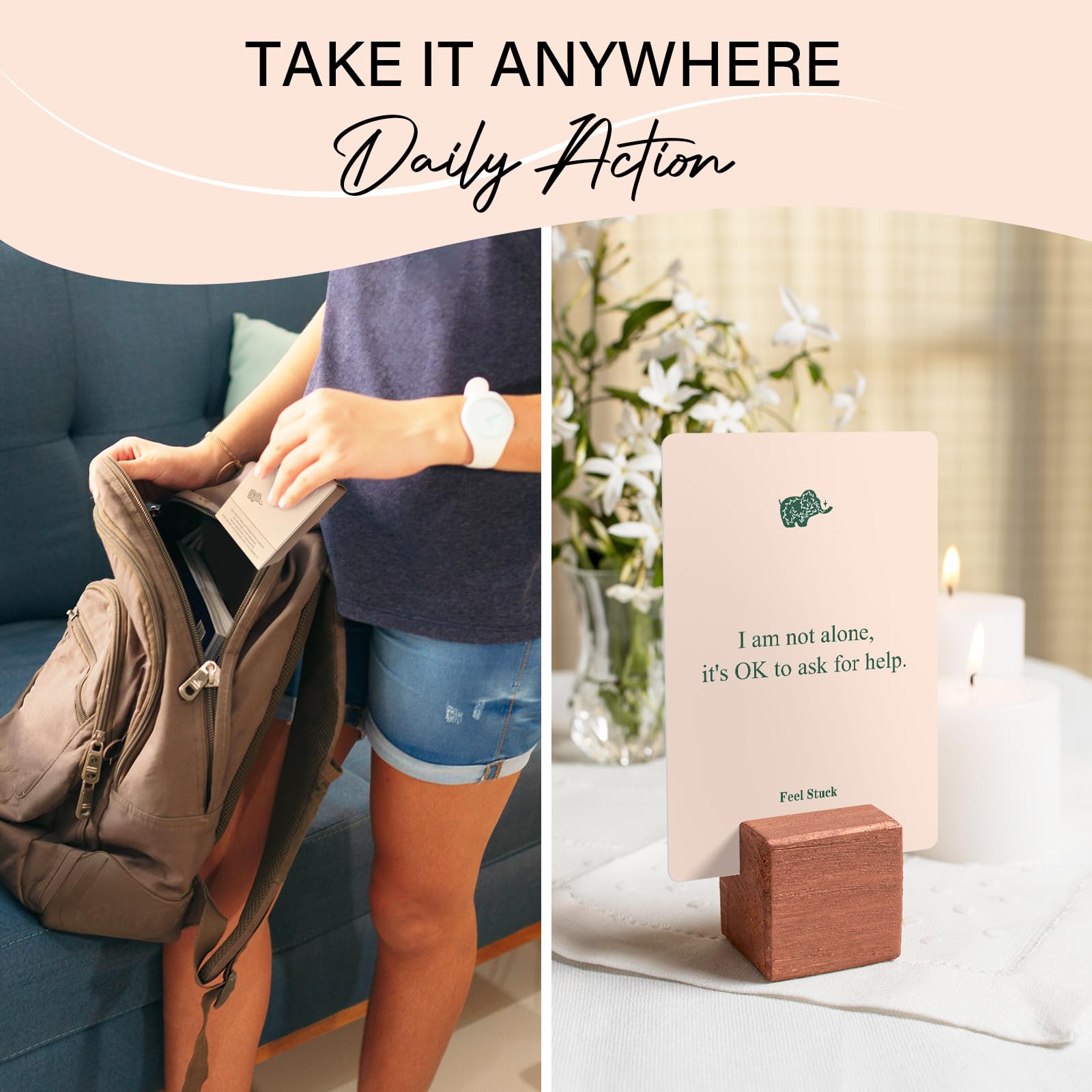Baraja de tarjetas de afirmación, 120 tarjetas de afirmación positiva para mujeres y hombres, citas positivas para el cuidado personal, regalo edificante para mujeres