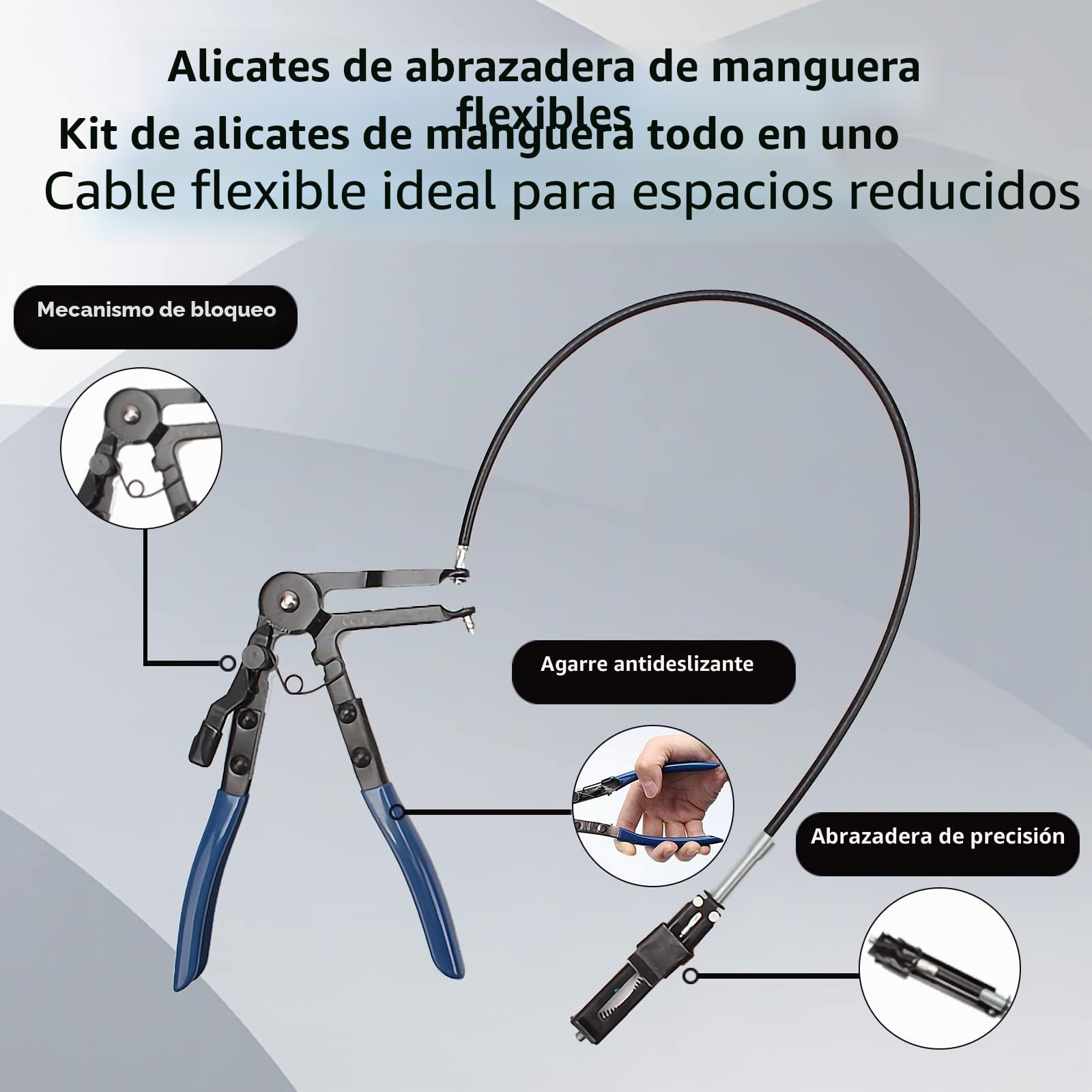 CCLIFE 11 piezas alicates abrazaderas coche de manguera para abrazaderas