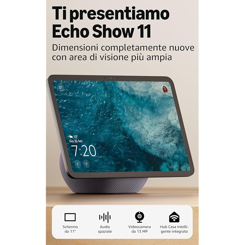 Amazon Echo Show 11 - Schermo Full HD da 11