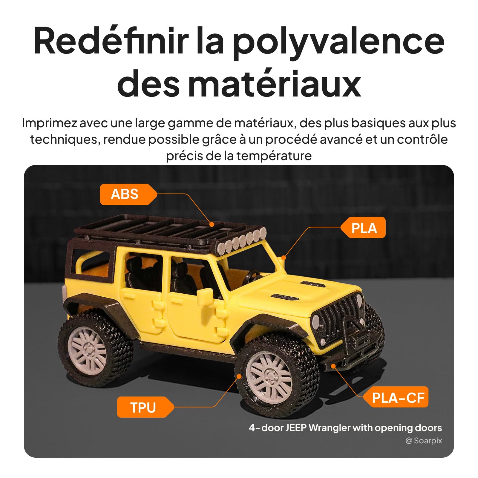 ELEGOO Centauri Carbon 2 Combo Imprimante 3D Multicouleur, CoreXY 500 mm/s Impression Haute Vitesse avec Calibration Automatique, Buse 350°C, Prête à l’Emploi, Volume d’Impression 256×256×256 mm