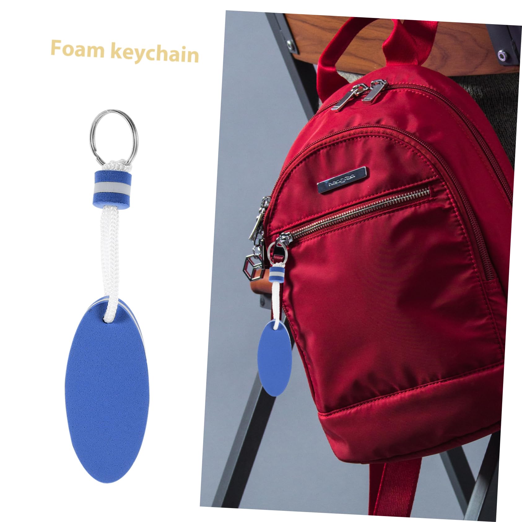 balacoo 6pcs Floating Keychains Stylish Surfboard Pendants Durable Water Sports Key Rings for Boating Surfing Activities