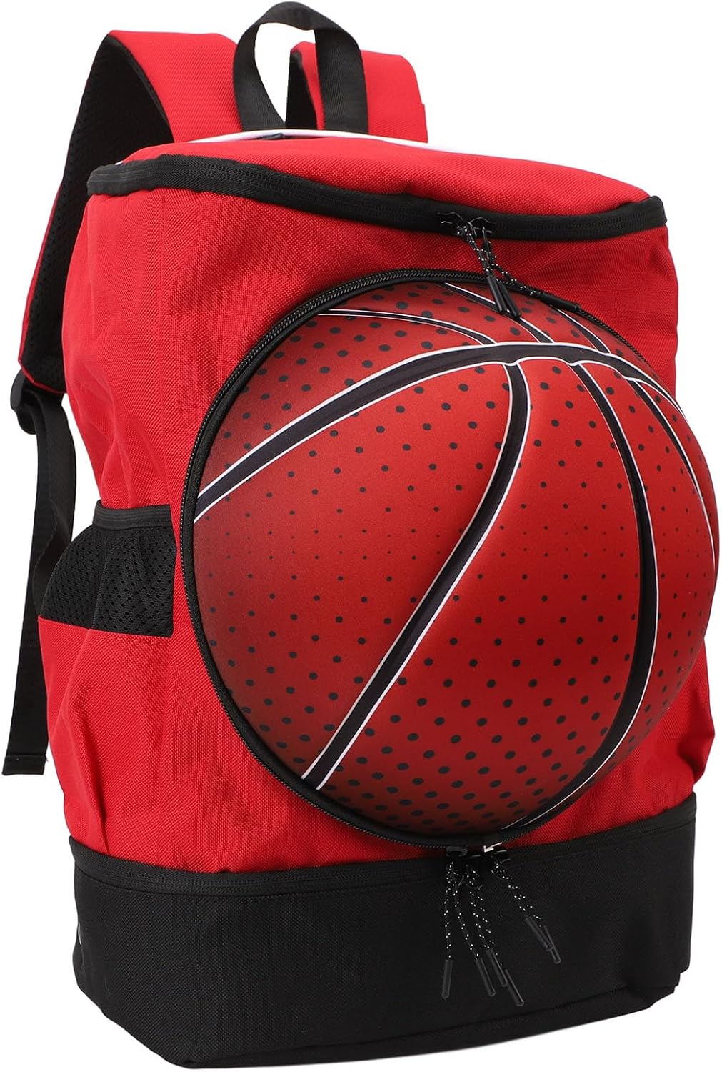 ANGGREK Football Backpack, Zippered TearProof Basketball Bag for Travel