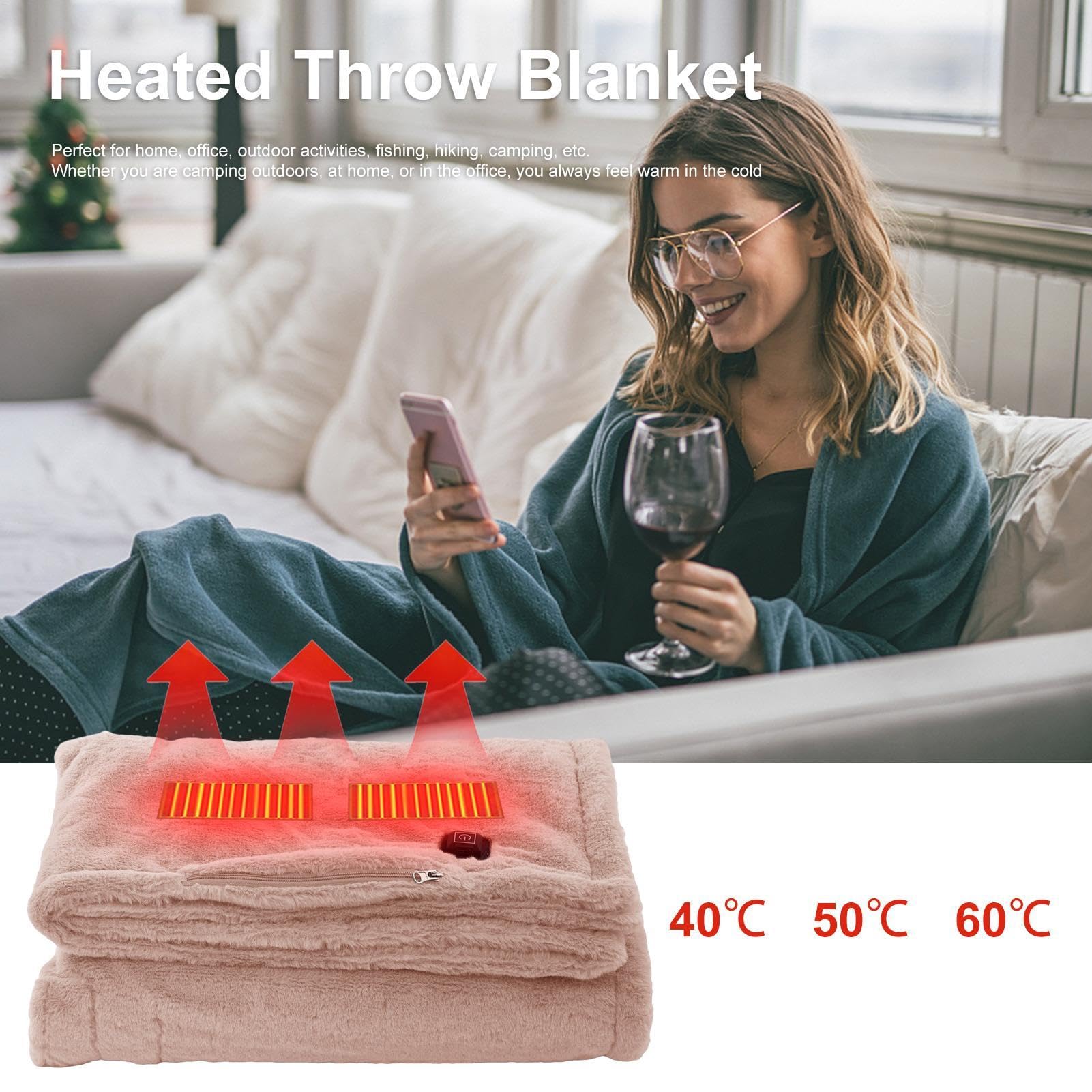Manta Eléctrica Poncho Chal Envolvente Vestible