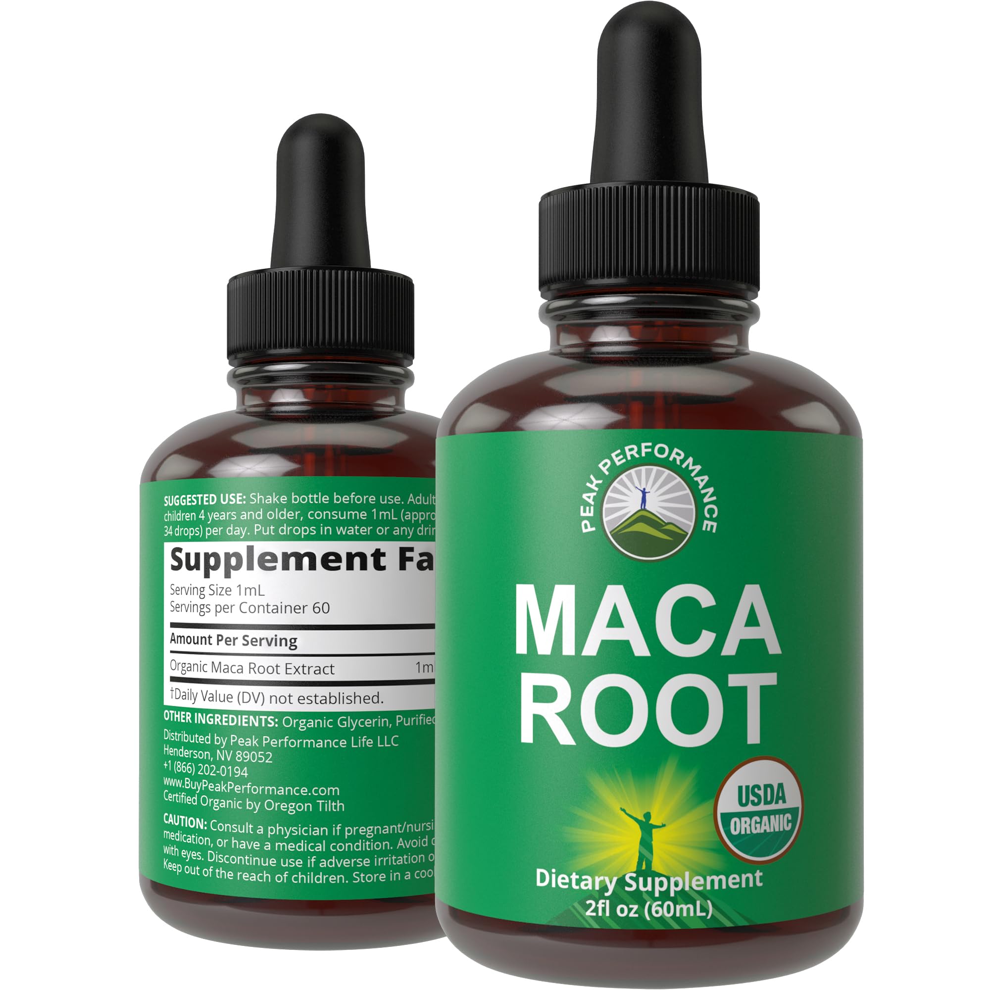 Maca Root Liquid Drops. USDA Organic Vegan Extract Supplement For Women and Men. High Bioavailability Supplements. Maca For Energy, Endurance, and Mood Support. Zero Sugar, Gluten Free, No Capsules