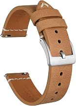 Ayadoo Watch Bands, Italian Leather, Quick Release Replacement Bands for Men and Women, with Stainless Steel Buckle, Band Width 18mm 20mm 22mm
