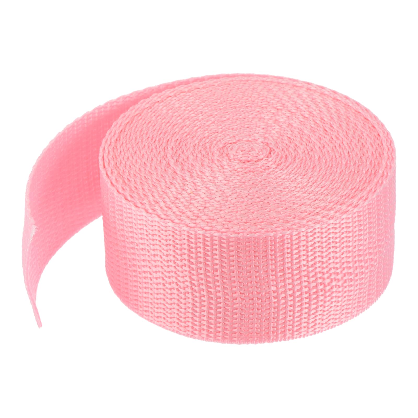 MECCANIXITY Lightweight Polypropylene Webbing Strap 1 1/2" 5 Yard Backpack Strapping Band Pink for Outdoor Luggage Cargo Straps