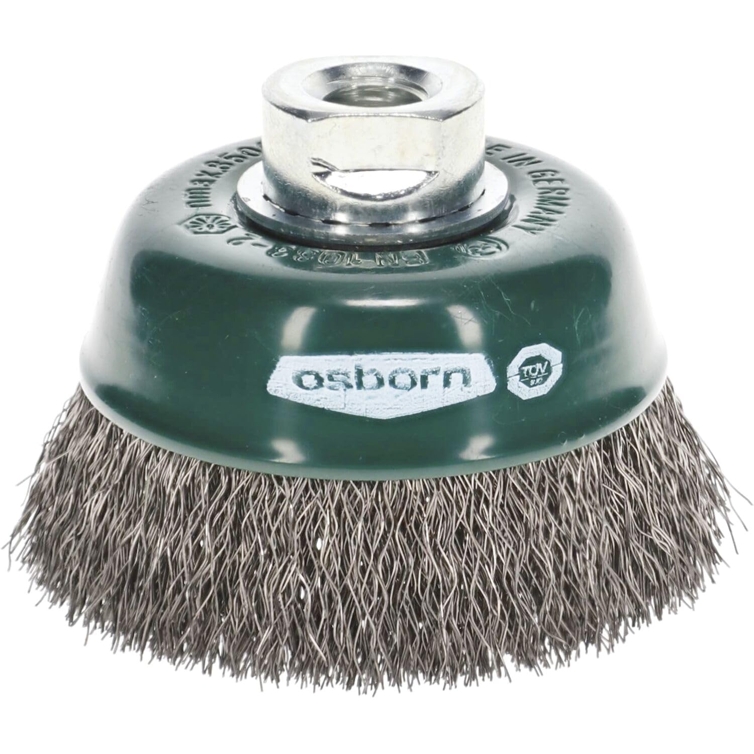 Osborn 0002613363 - Cepillo taza inox de alambre ondulado con tuerca M14 y filamento Ø 0.30 mm (80x30)