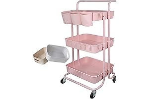 3-Tier Nursery Closet Organizer Cart