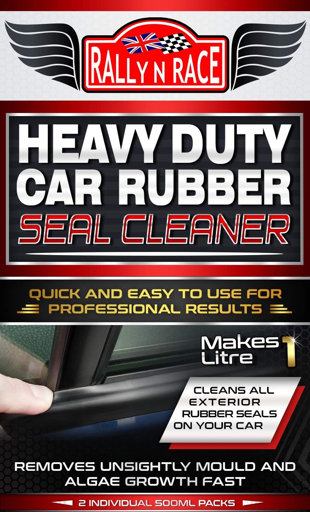 Rally N Race Heavy Duty Car Rubber Seal Cleaner - Makes 1 Litre