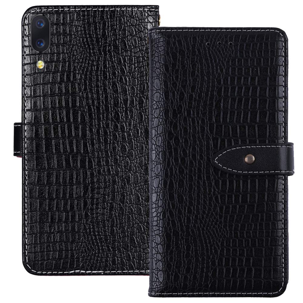 YLYT Flip Blu Forte Fibbia Magnetica in Pelle Portafoglio Caso Custodia per Leagoo z20 6 inch Case Shell Cover