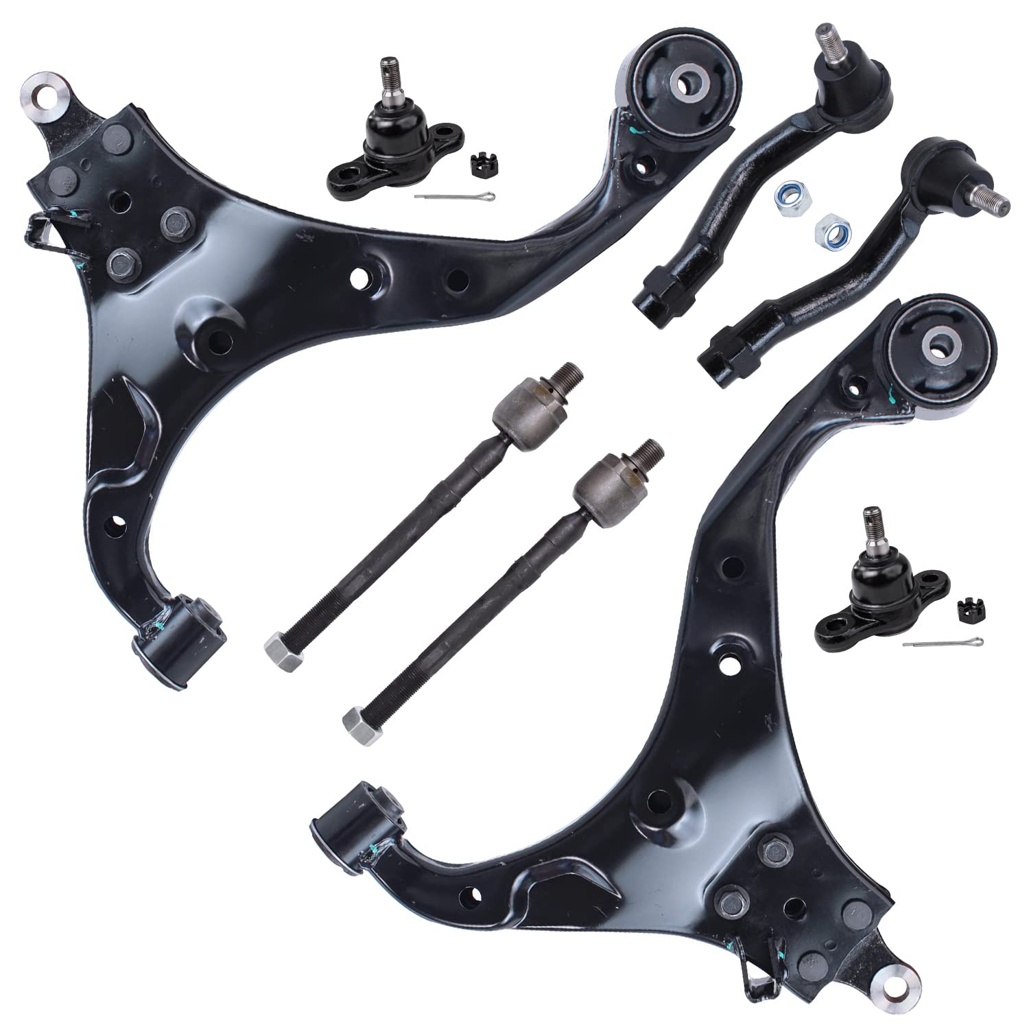 Detroit Axle - 8pc Front End Control Arms Kit for 2005-2009 Hyundai Tucson
